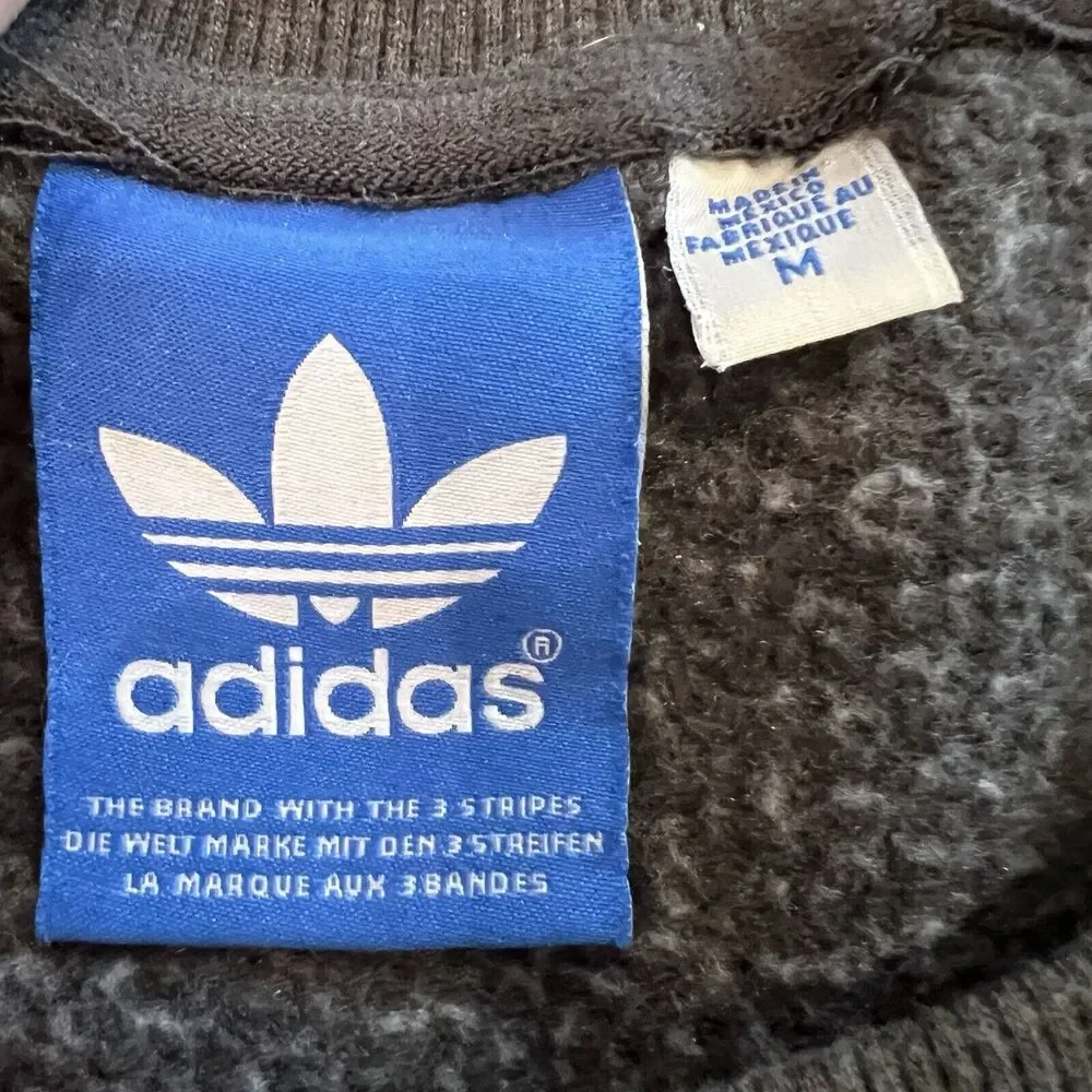 Adidas Pullover Sweatshirt Men’s‎ Medium Gray With Camo Design